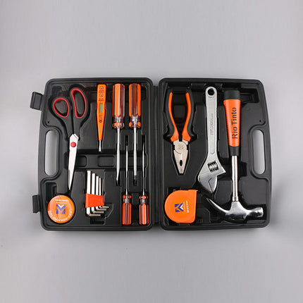 Tool Kit Household Tool Set 17-Piece General Hand Tool Kit with Toolbox Storage Case for Men and Women