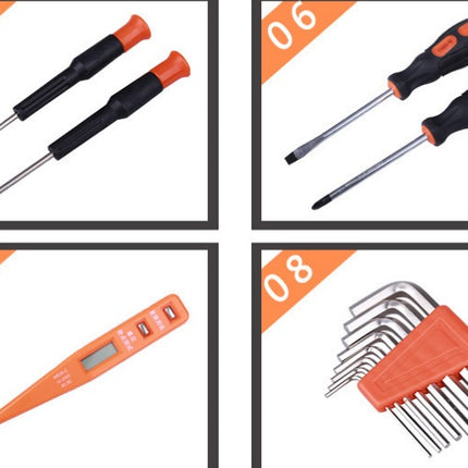 18-Piece Tool Set - Home Repair Tool Set Stainless Steel Hand Tools with Carrying Case