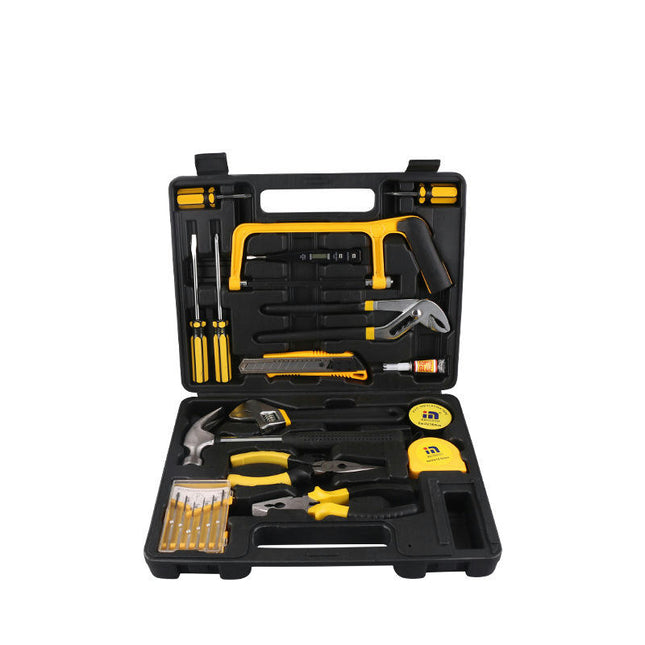 21 Piece Tool Set General Household Hand Kit with Plastic Toolbox Storage Case