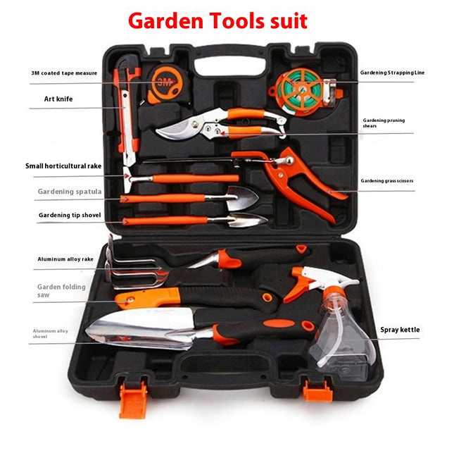 12-piece Garden Tool Set Aluminum Garden Shovel Home Combination Tools