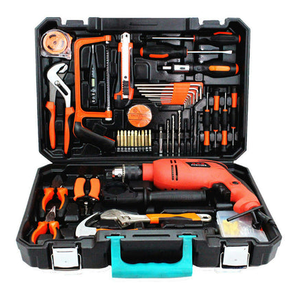 Tool Set -112 Piece Tool Box with Drill, Home Tool Kits for Men & Women Homeowner Diyer Handyman