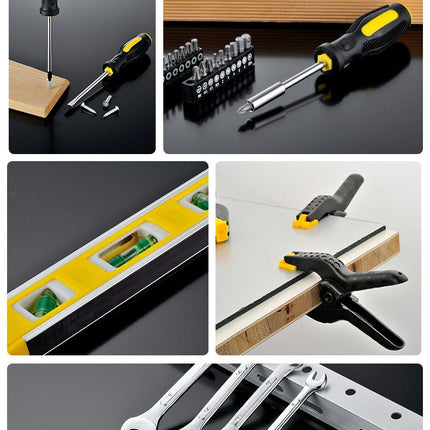 158-piece Carpentry and Electrician Hand Tool Set - Suitable for DIY, Home Maintenance