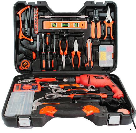 128-Piece General Household Home Repair and Mechanic's Hand Tool Kit Set