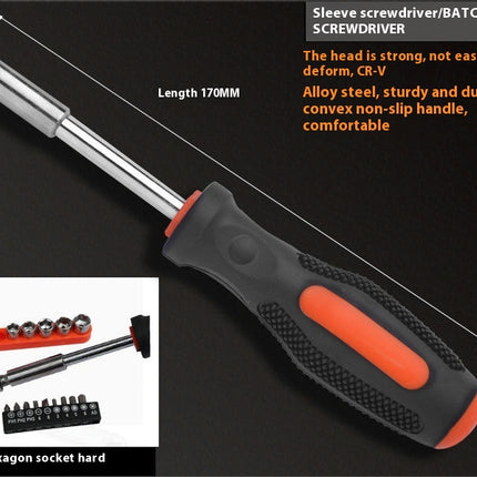45-Piece Tool Set General Household Hand Tool Kit with Plastic Toolbox Storage Case