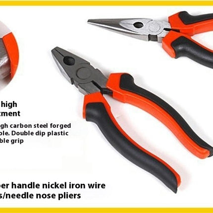 82-piece Home Hardware Tool Kit - Universal Hand Tool Set with Plastic Tool Box