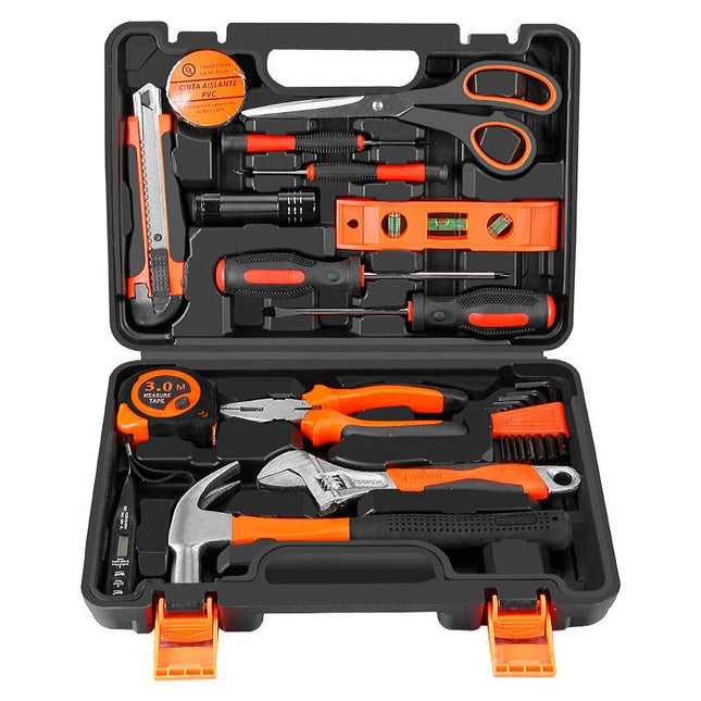 22 Pieces Household Hardware Tool Set Manual Repair Portable Tool Box