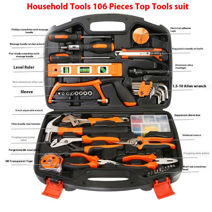 Household Hardware Tool Set Electrician Combination Manual Repair Portable Tool Box