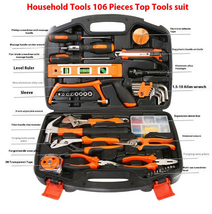 Household Hardware Tool Set Electrician Combination Manual Repair Portable Tool Box