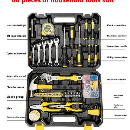 Household Hardware Tool Set Electrician Combination Manual Repair Portable Tool Box