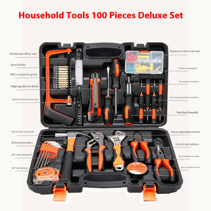 Household Hardware Tool Set Electrician Combination Manual Repair Portable Tool Box