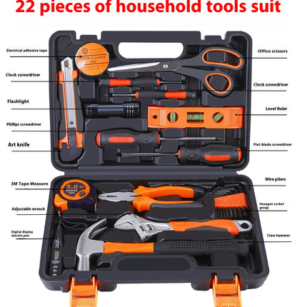 Household Hardware Tool Set Electrician Combination Manual Repair Portable Tool Box