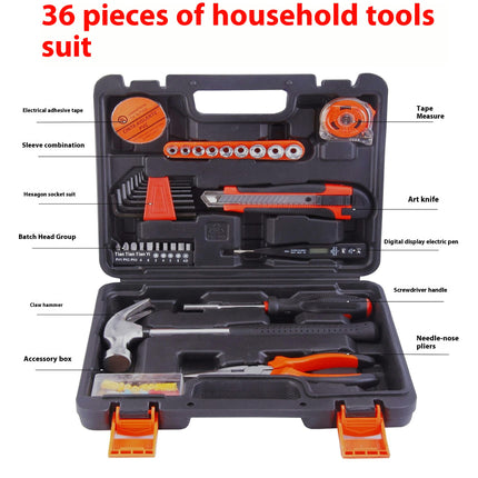 Household Hardware Tool Set Electrician Combination Manual Repair Portable Tool Box