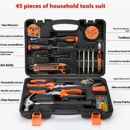Household Hardware Tool Set Electrician Combination Manual Repair Portable Tool Box