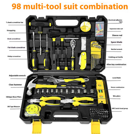 Household Hardware Tool Set Electrician Combination Manual Repair Portable Tool Box