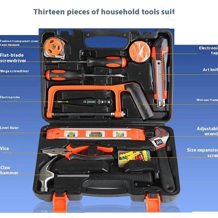 Household Hardware Tool Set Electrician Combination Manual Repair Portable Tool Box