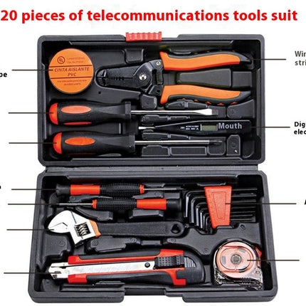 Household Hardware Tool Set Electrician Combination Manual Repair Portable Tool Box