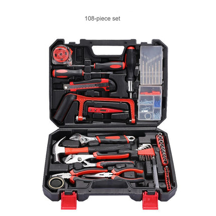 Household Hardware Tool Set Electrical and Carpentry Manual Repair Combination Set with Tool Box