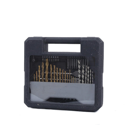 54-Piece Hardware Tool Drill Bit Set-General Household Hand Tool Kit with Plastic Toolbox Storage Case