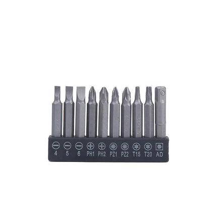 54-Piece Hardware Tool Drill Bit Set-General Household Hand Tool Kit with Plastic Toolbox Storage Case