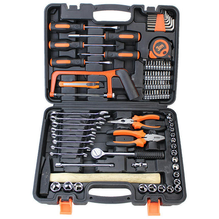 Tool Set-General Household Hand Tool Kit,Auto Repair Tool Set, with Plastic Toolbox Storage Case