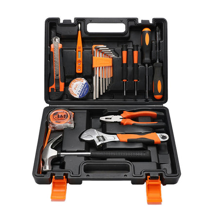 Home Tool Set - 20 Pieces Basic Mechanic Tool Kit with Toolbox Ideal Choice for Household Repair