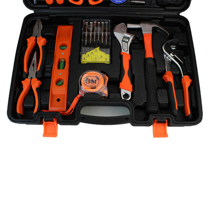 51 Piece Tool Set General Household Hand Kit with Plastic Toolbox Storage Case