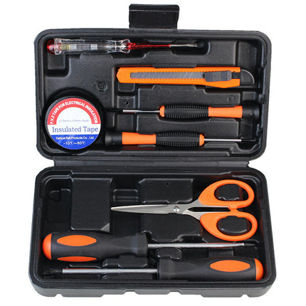9-Piece Carbon Steel Combination Tool Set, Manual Hardware Tool Set for Car and Home Use