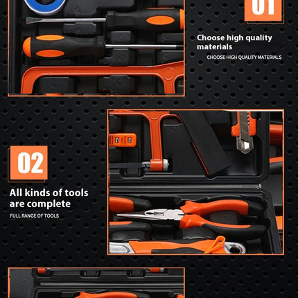 13 Piece Household Tool Set Basic Hand Tool Kit Great for Home Office Maintenance