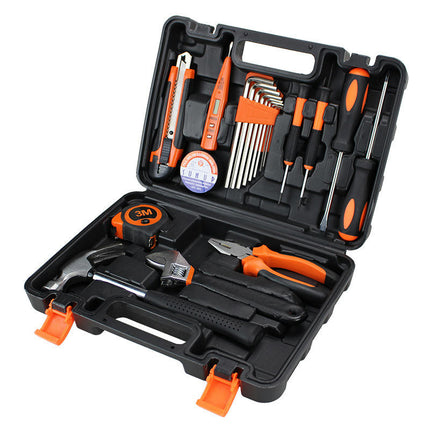 Hardware Tool Set-Home Car Emergency Carbon Steel Tool with Plastic Box