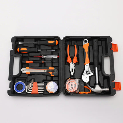 Hardware Tool Set-Home Car Emergency Carbon Steel Tool with Plastic Box