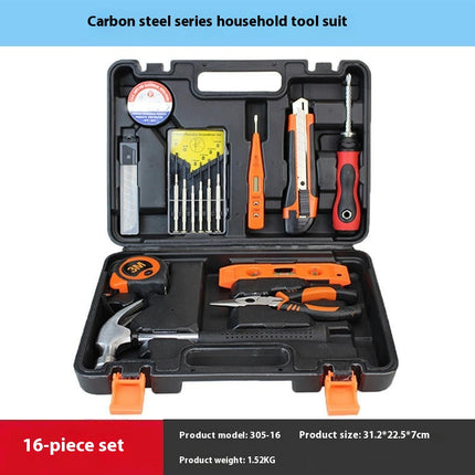 Hardware Tool Set-Home Car Emergency Carbon Steel Tool with Plastic Box