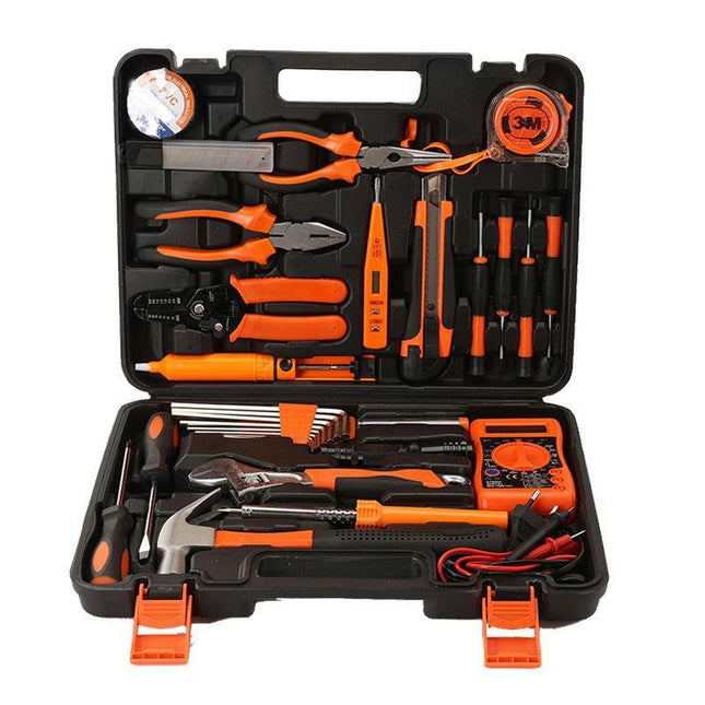 Tool Set with Plastic Tool Box - Perfect Gift for Home Manual Repair Set