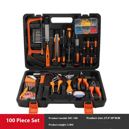 Universal Small Tool Box for Car Owners - Carbon Steel Portable Vehicle Hardware Tool Set