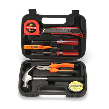 Tool Set, General Household Hand Tool Kit, Auto Repair Tool Box with Plastic Toolbox Storage Case