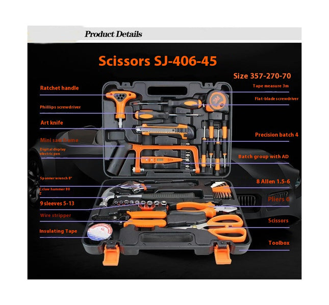 Home Hardware Tool Kit for The Household, Office & Garage Complete Basic House Tool Box Set