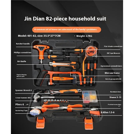 Home Hardware Tool Kit for The Household, Office & Garage Complete Basic House Tool Box Set