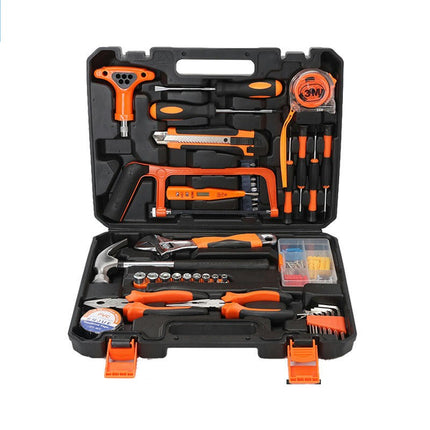 82-piece Carbon Steel Hardware Tool Box Set - Basic Household Tool Box Set