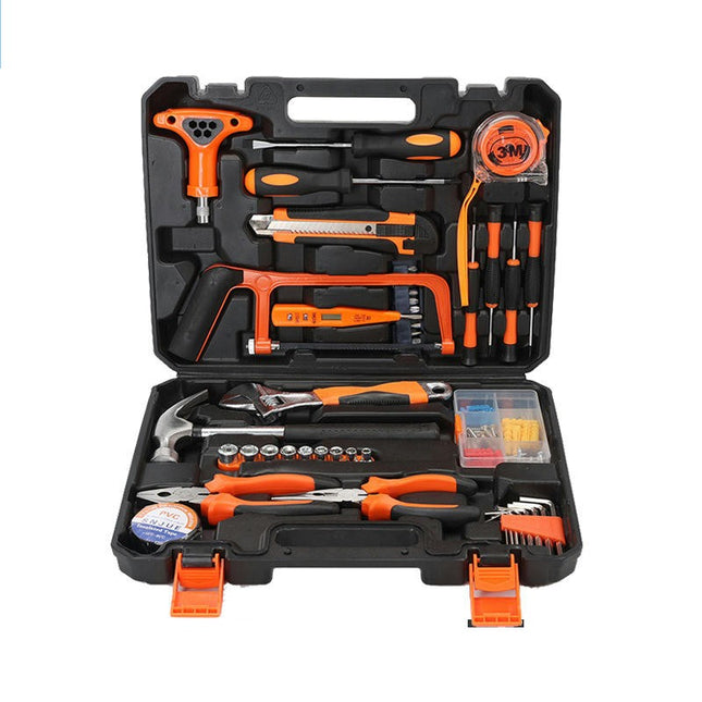 82-piece Carbon Steel Hardware Tool Box Set - Basic Household Tool Box Set