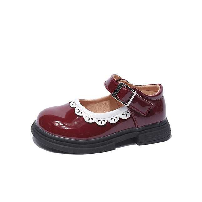Girls Platform Mary Janes Princess Shoes School Uniform Dress Shoes