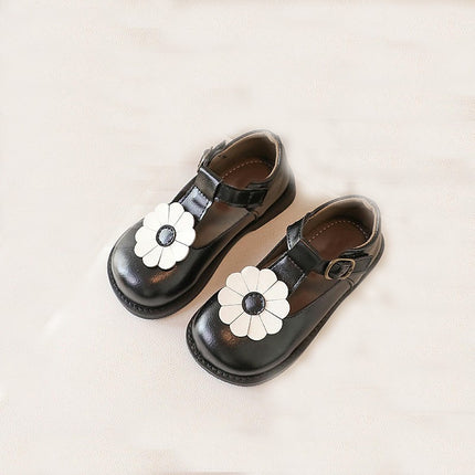 Girls Princess Shoes Cute Flowers Mary Jane Non Slip Dress Shoes