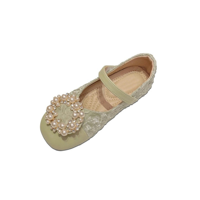 Girls Pearls Princess Kids Shoes Soft Soled Non Slip Princess Shoes