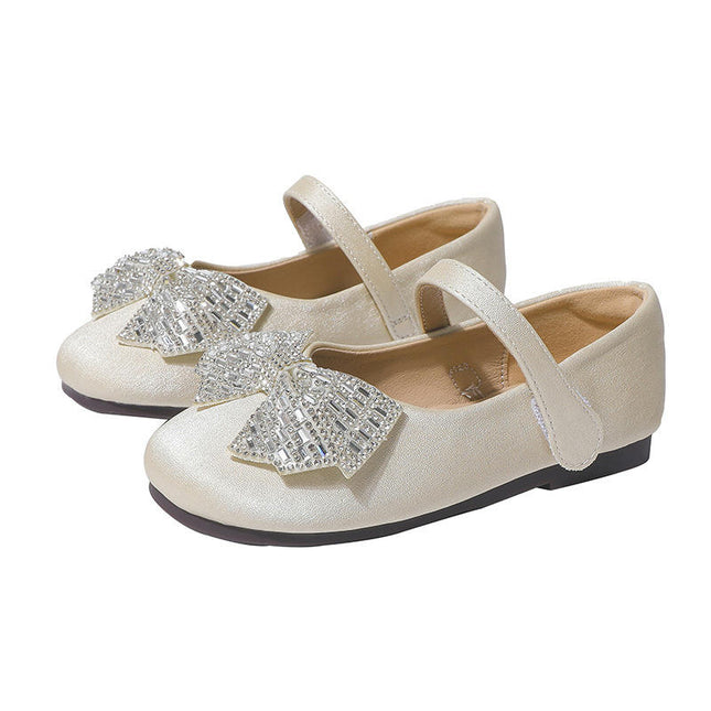 Flower Girls Shoes Cute Ballerina Flats Wedding Princess Shoes