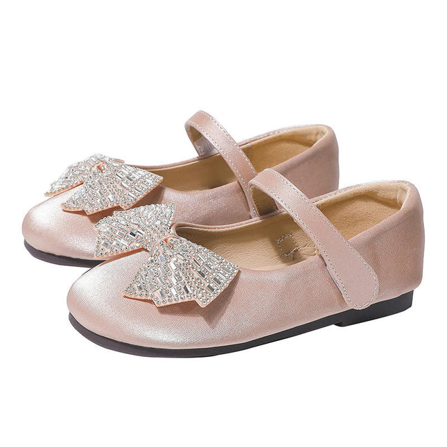 Flower Girls Shoes Cute Ballerina Flats Wedding Princess Shoes