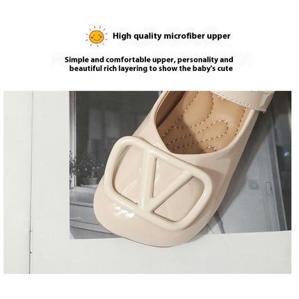 Girls Dress Shoes for Wedding Flat Back to School Princess Shoes