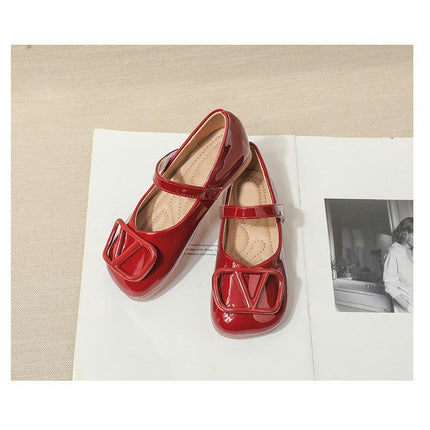 Girls Dress Shoes for Wedding Flat Back to School Princess Shoes
