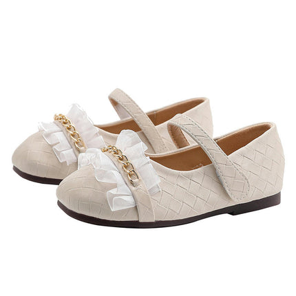 Girls Princess Soft Soled Comfortable Soft Non Slip Faux Leather Shoes