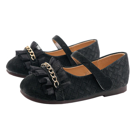 Girls Princess Soft Soled Comfortable Soft Non Slip Faux Leather Shoes