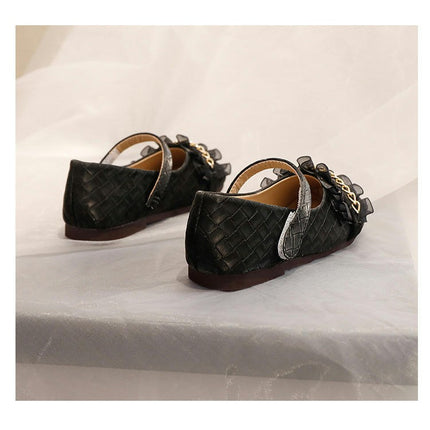 Girls Princess Soft Soled Comfortable Soft Non Slip Faux Leather Shoes