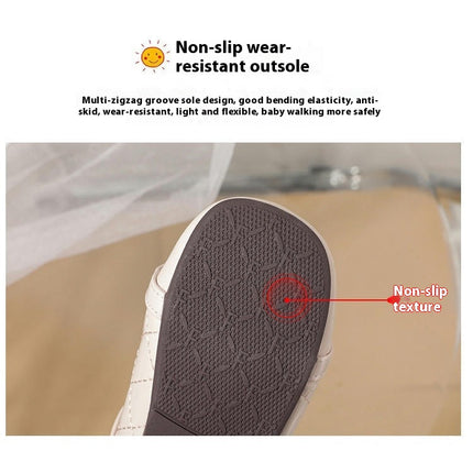 Girls Faux Leather Shoes Soft Soled Bowknot Casual Princess Shoes