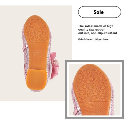 Mary Jane Shoes for Little Girls Wedding Party Pump Faux Leather Princess Shoes